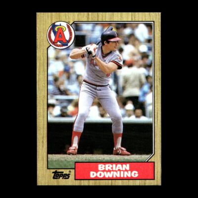 Brian Downing 1987 Topps California Angels #782 Set Break R306