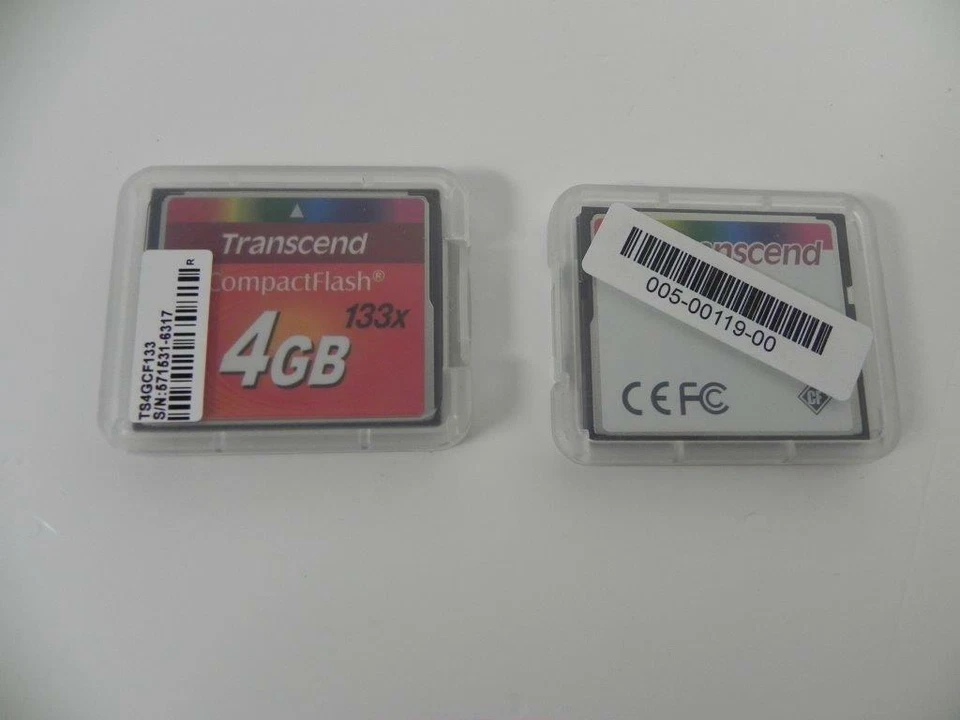 TS4GCF133 Transcend 4GB CompactFlash Card MLC NAND Flash 133X - Image 3 of 3