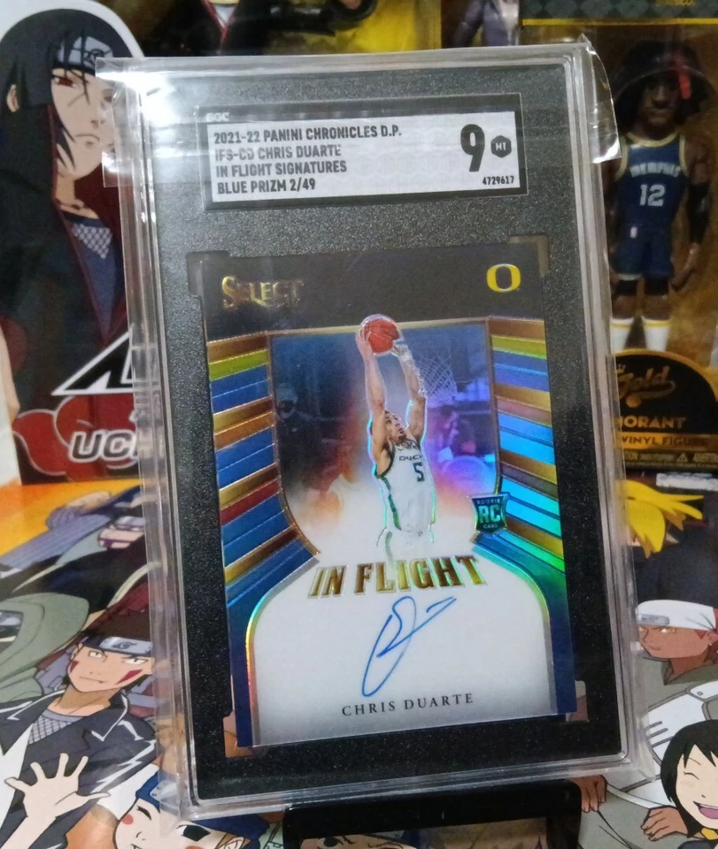 2021-22 Panini Chronicles DP Chris Duarte In Flight Signatures Blue 2/49 - Image 4 of 4