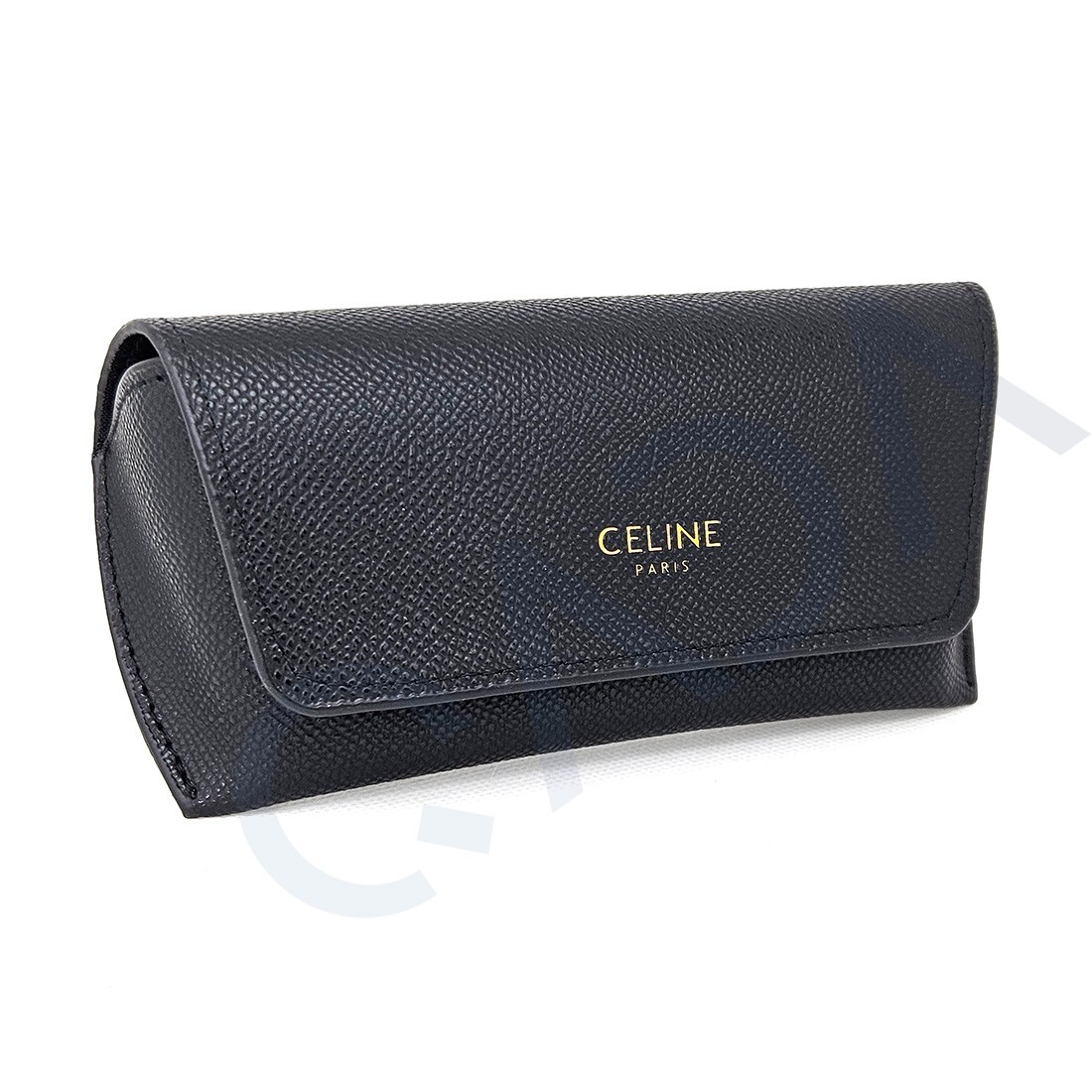 CELINE サングラスケース NEW CELINE BROWN LEATHER STRAP POUCH SUNGLASSES EYEGLASSES