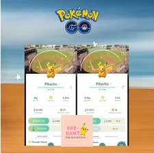 Pokémon Go Shiny Pikachu  San Francisco Giants Baseball  -Trade or Mini PTC