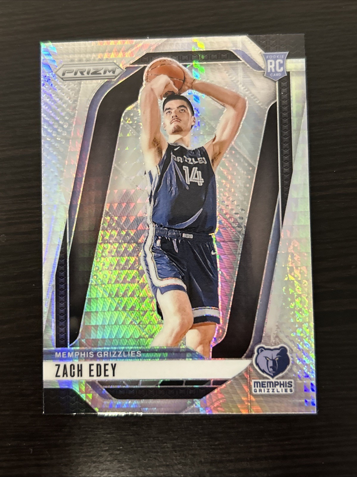 2024-25 Panini Prizm - Zach Edey #249 Hyper Prizm (RC)