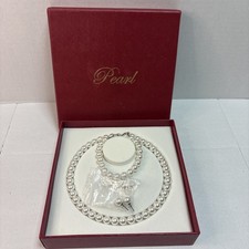 Pearl Jewelry Set Necklace Bracelet Earrings, 3 Pieces, Bridal, Costume Jewelry