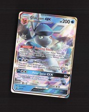 Glaceon GX SM147 Sole e Luna Stella Nera Promo Holo Carta Pokemon LP+