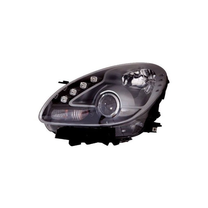 Phare avant gauche Led H7 H1 finition noir mat pour Giulietta 2010