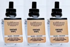 3 Bath & Body Works VINTAGE VINYL Wallflower Home Scent Oil Refill Bulb