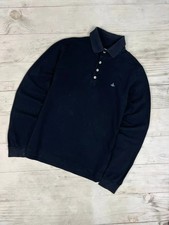Vivienne Westwood Polo Long Sleeve Orb Logo Basic Men SZ L Black
