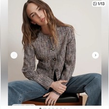 Veronica Beard Andrea Cotton Tweed Jacket