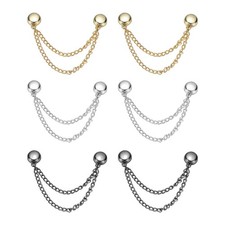 Metal Magnetic Clothing Clips, Magnetic Button Clips,Gold,Silver,Black