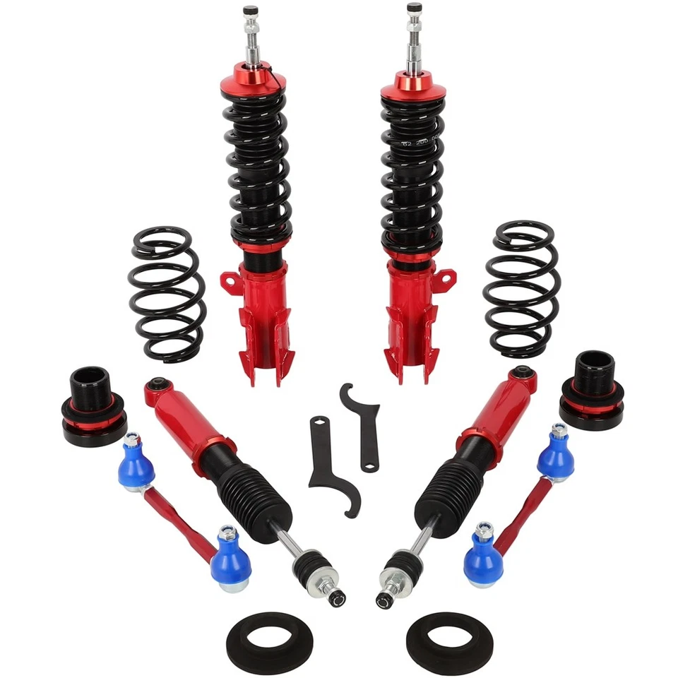 For Toyota Yaris 2007-2011 Coilovers Shock Struts Suspension Lowering Kit 4pcs - Imagem 2 de 4