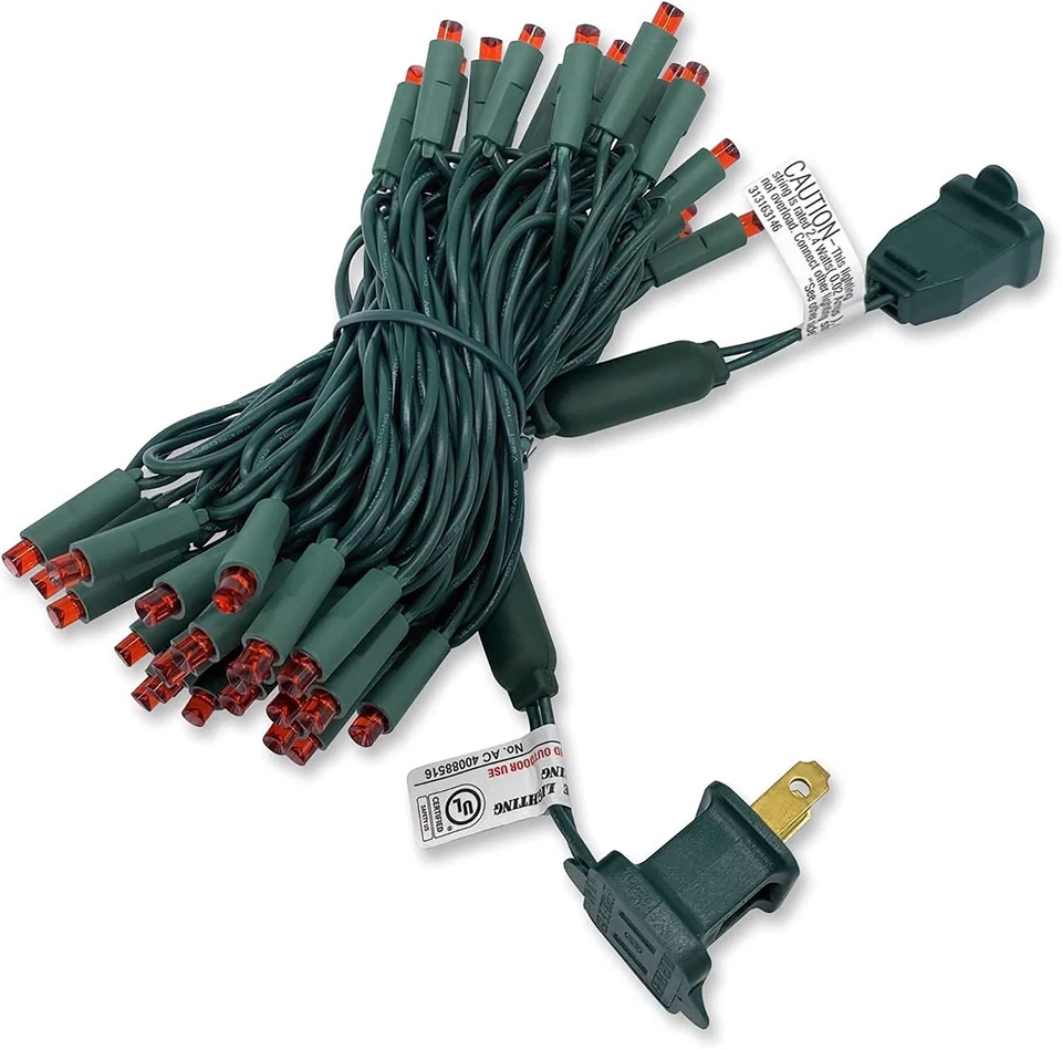 4 упаковки - 5 мм - светодиодные гирлянды - расстояние 4 дюйма - зеленый провод (6 цветов) - Изображение 2 из 4