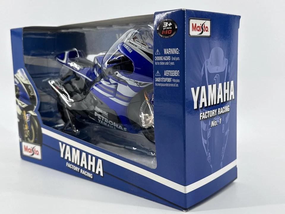 Maisto 1:10 Yamaha Factory Racing No. 1 Diecast Motorcycle – Petronas Yamalube - Image 2 of 4