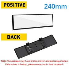 Angel View Panoramic Wide Angle Car Rear View Mirro Mirror Lens 240mm White Tint