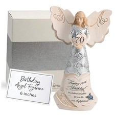 Pavilion 'Happy 70th Birthday' Elements Angels - Polyresin Birthday Angel 82416