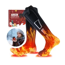 Heated Socks & Hand Warmer for Men Women, 9000mAh*2 Large-Capacity Rechargeab...