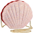Women Chain Crossbody Bag Shoulder Seashell Shaped Purse