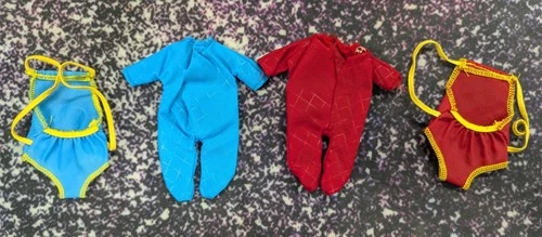 Vintage Barbie HEART FAMILY 1980s SKI SET Toddler Snowsuits Toddler Mattel