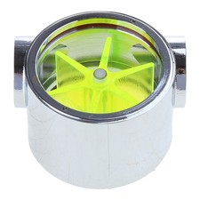 Flow Meter Water Cooling Flow Indicator Meter copper chromed 2 Ways G1/4 Thread