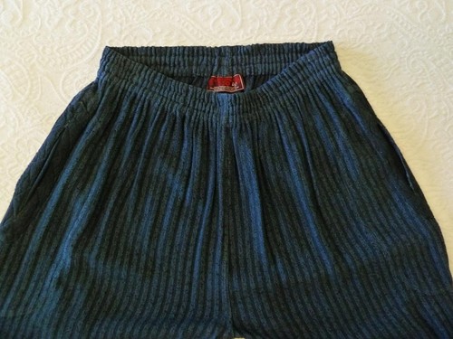 2pc Tienda Ho Navy Boucle Stripe Moroccan Cotton 53"B Asym Top & Pocket Pants OS - Picture 8 of 15