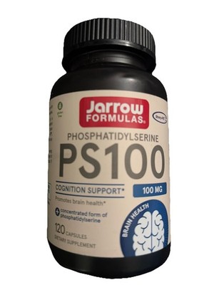 Jarrow PS100, Phosphatidylserine, 100 mg, 120  Capsules, Exp 06/27