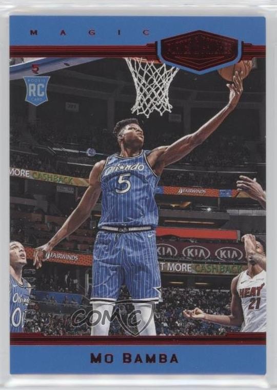 2018-19 Panini Chronicles Plates and Red /149 Mo Bamba #385 Rookie Patch RC 02v3