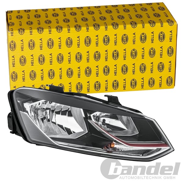 Hella H7/H7 W5W WY21W Scheinwerfer Rechts Passend FüR VW Polo | 1EB 012 034-061-image