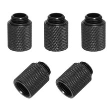 Male to Female Extender Fitting G1/4 x 20mm for Water Cooling System Black 5pcs