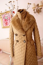 MONCLER Mantel, gesteppt, Gr. 1,  34/36, beige,
