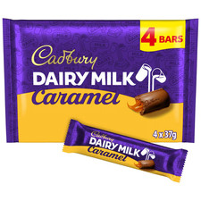 Image of Cadbury Dairy Milk Caramel Milk Chocolate Bars (4 x 148g Pack) X 5