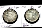 2 For 1  Full Strikes Walking Liberty Half Dollars !!