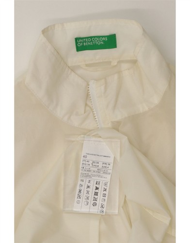 BENETTON Womens Rain Jacket UK 8 Small White Polyester IV02 - Picture 3 of 3