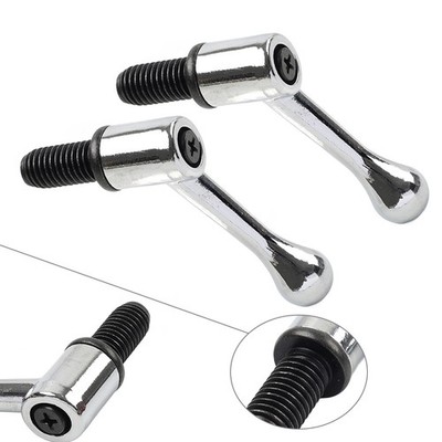2pcs Table Lock Handle M12 Thread Set Fit for Bridgeport Milling Machine Silver