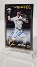 ?2024 Topps Chrome  AUTOGRAPHS Jared Triolo RC ?CHROME ON CARD ROOKIE AUTO??. rookie card picture