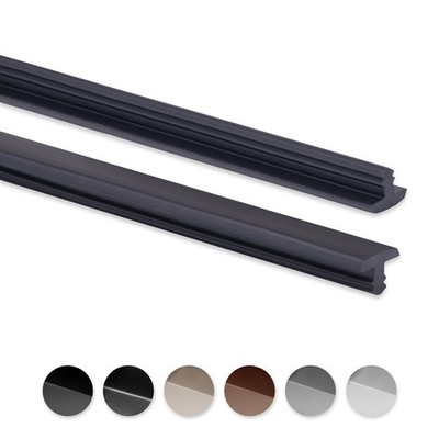 Quest Antirutsch Stufenprofil Treppenprofil T-Profil PVC Gummi Fugendichtung 25m