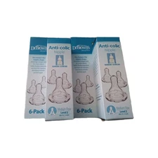 Dr. Brown's Natural Flow Baby Bottle Nipple - Level 2, Medium Flow 2 -6pk -3m+