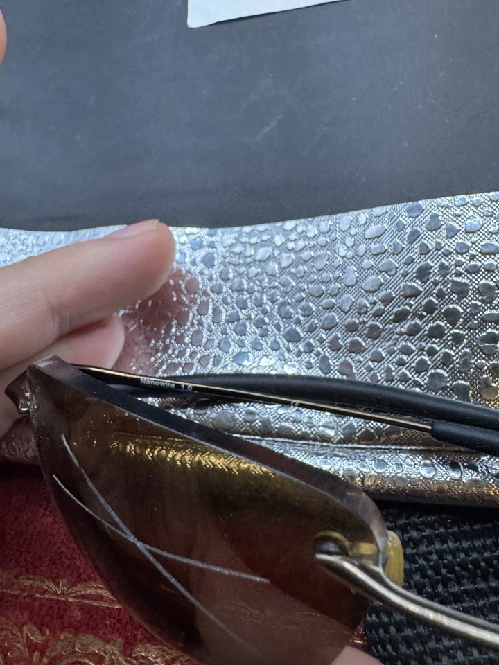 Oakley Nanowire 1.0 Polarized Sunglasses 12-911 Brown Chrome/Bronze Frames - Image 2 of 4