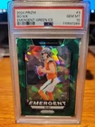 2024 Panini Prizm - Emergent Bo Nix #3 Green Ice Prizm (RC)