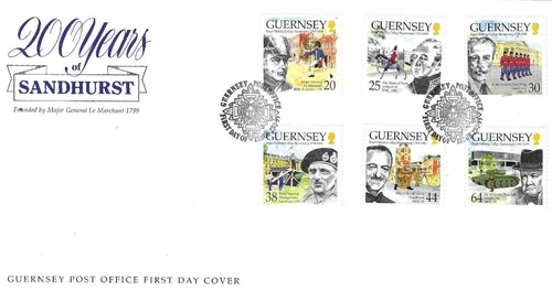 Guernsey Comm/FDC - 200 Years of Sandhurst - Guernsey -  1999  (GUE1946 x vario)