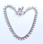 Anklet 10" Silver Tone Boho