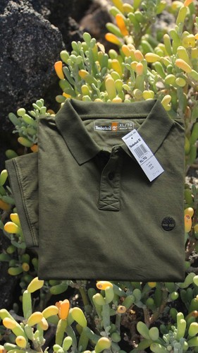 Polo Timberland, algodón, L, XL, XXL, oliva, rojo, gris, - Imagen 3 de 15
