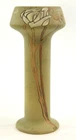 Weller Pottery 10.5" Tall Etched Mat Vase
