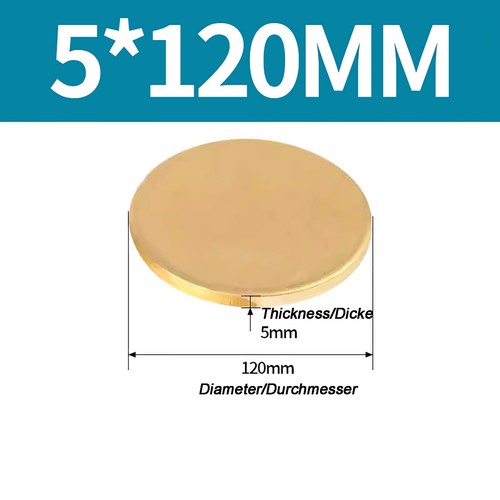 Solid Brass Discs Blanks Metal Round Sheets Thick 0.3mm - 6mm Dia 10mm - 180mm - Picture 231 of 251