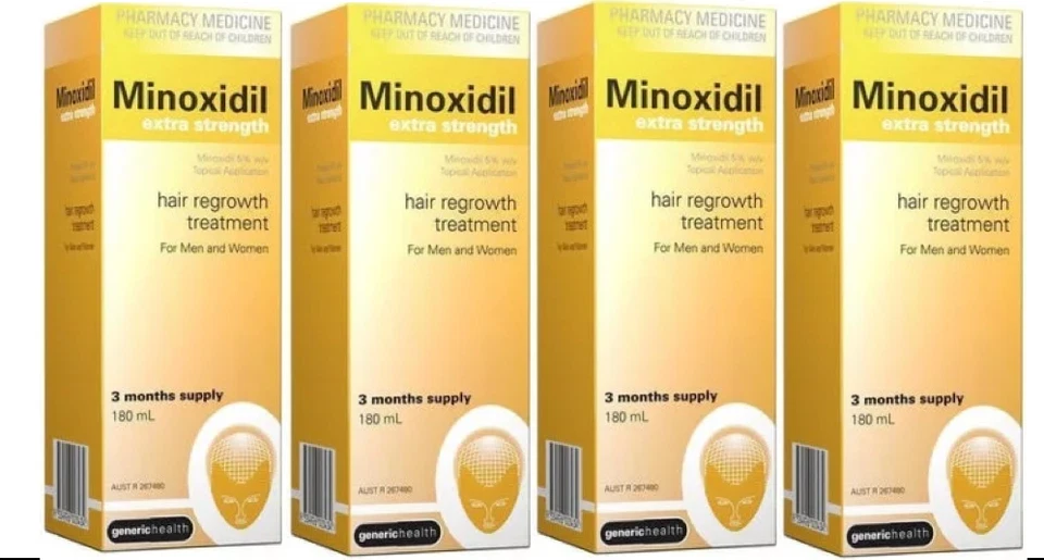 4x Minoxidil Extra Strength 5% 180ml 12 MONTH SUPPLY REGAINE HAIR LOSS TREATMENT - image 3 of 4