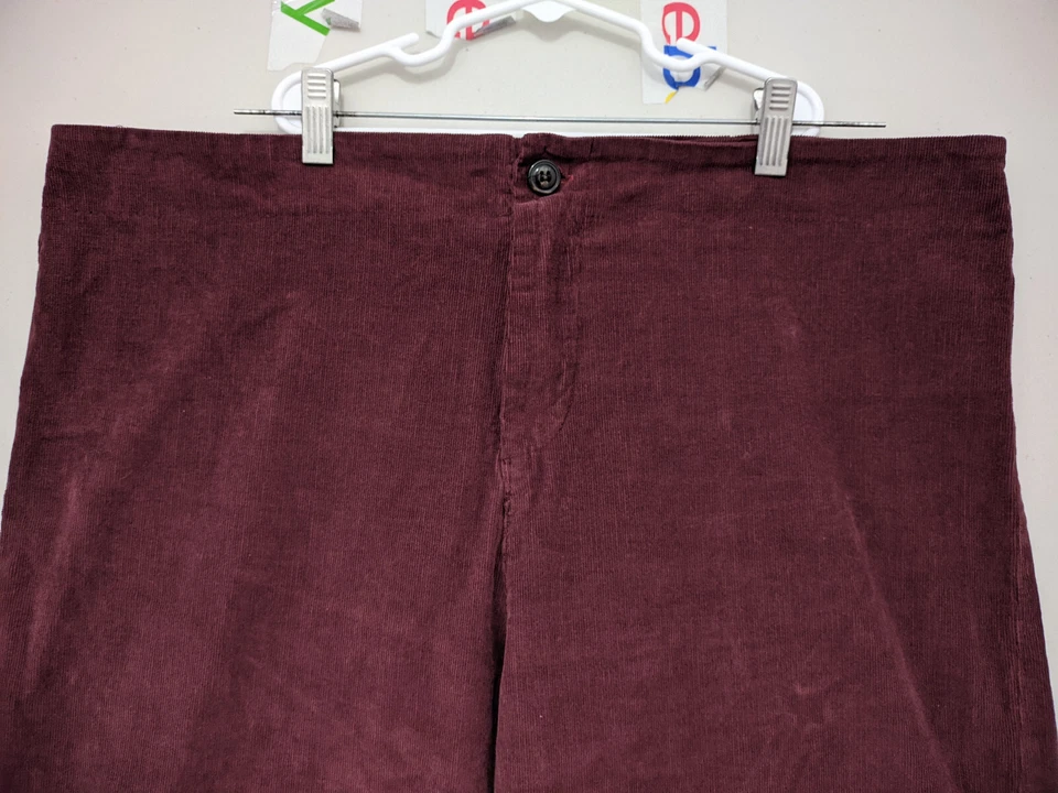 Prairie Underground Pants Womens 2XL Purple Knack Wide Leg Crop Corduroy Stretch - Image 3 of 4