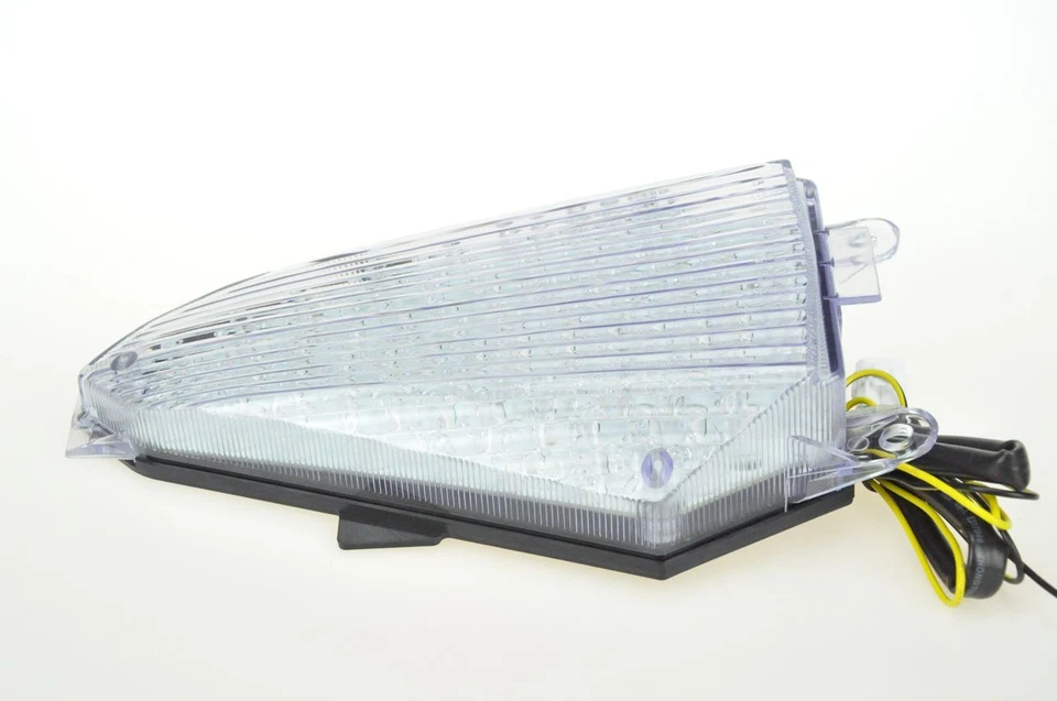 Luz trasera intermitente LED señal de giro compatible con Yamaha 2008-2016 R6 transparente Foto 3 de 4