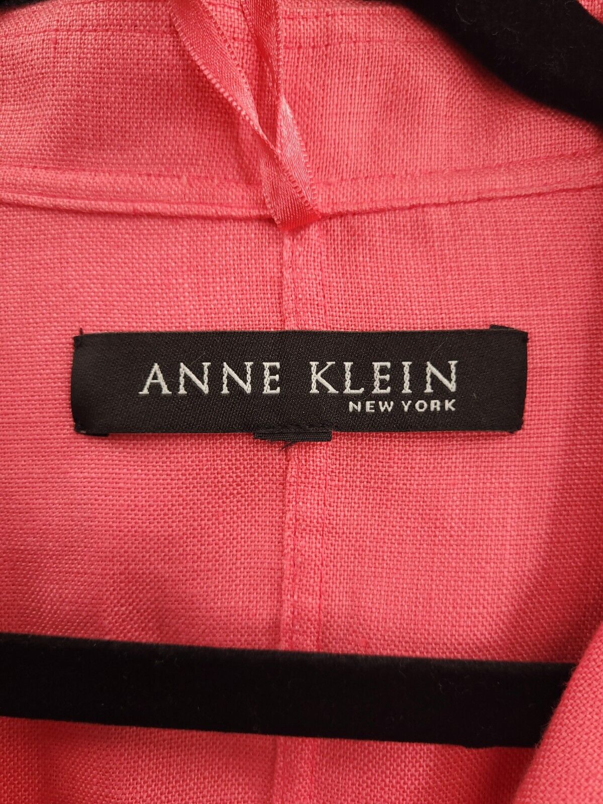 Anne Klein 100% Linen Blazer Womens Medium Open F… - image 5