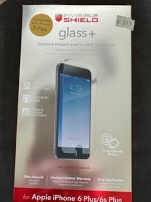 ZAGGInvisibleShield glass+ Klare Bildschirmschutzfolie für iPhone 6 Plus/6s Plus