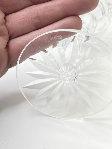 Juego de 2 copas de vino Castletown Waterford cristal blanco Irlanda 7,5 pulgadas - Imagen 6 de 8