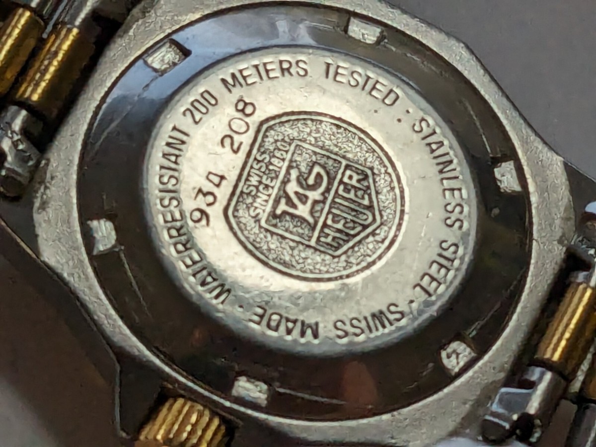 28mm TAG Heuer 3000 Professional 934.208 2Tone Gold Steel  display picture 3