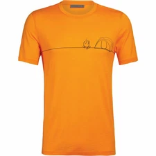 Icebreaker Tech Lite SS Crew Single Line Camp Top (M) Sun 415160288418